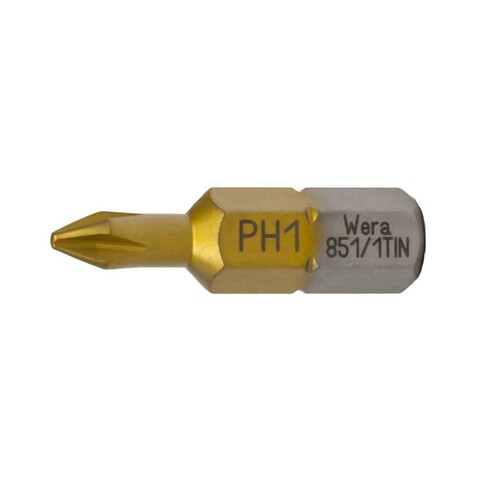 Бита PH1 х25мм (Титановая) Standard 851/1 ТiN Wera 05480171001 (K)