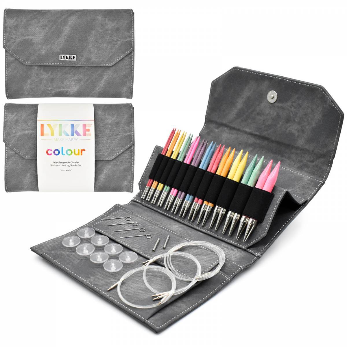 Набор съемных спиц Lykke Colour Grey – купить за 14 805 руб. | Nataly ...