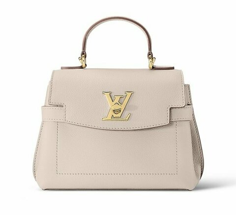 Сумка Louis Vuitton Lockme Ever Mini серо-бежевый