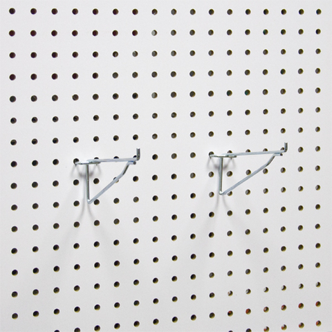 Полочные кронштейны на перфорированную панель из ХДФ PH817