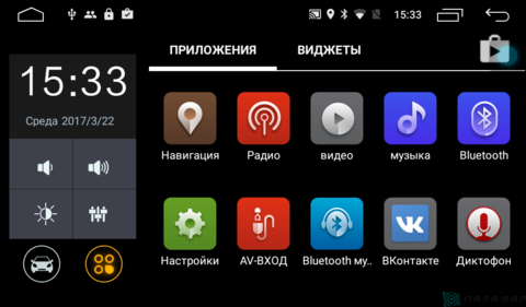 Штатная магнитола для Subaru WRX на Android 6.0 Parafar PF995Lite