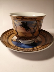 Чайная пара с видами Петербурга