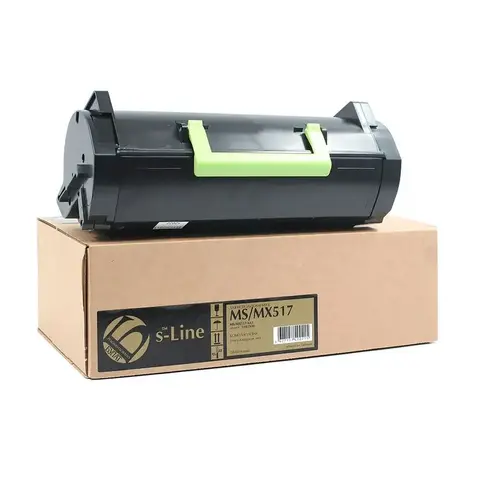 Тонер-картридж БУЛАТ s-Line 51B5X00, 515X для Lexmark MS517, MX517 (Чёрный, 20000 стр.)