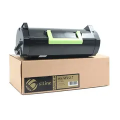 Тонер-картридж БУЛАТ s-Line 51B5X00, 515X для Lexmark MS517, MX517 (Чёрный, 20000 стр.)