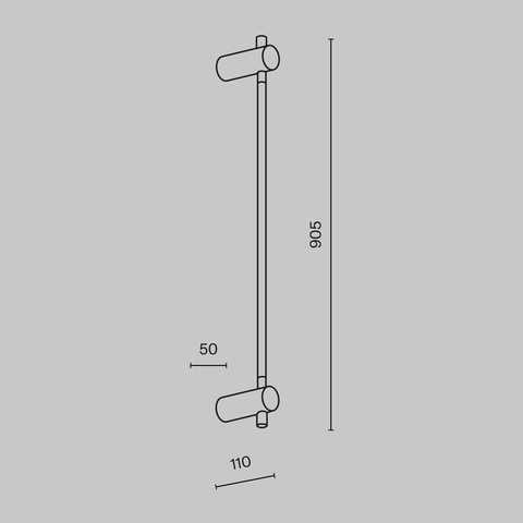 Настенный светодиодный светильник Maytoni Rotta MOD413WL-L8B3K