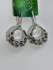 Скань (серьги из серебра)