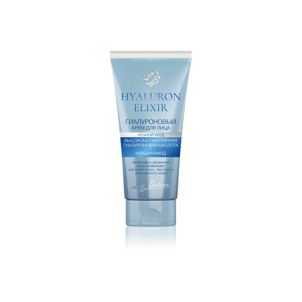 Liv-delano Hyaluron Elixir Гиалуроновый крем для лица ночной уход 50г