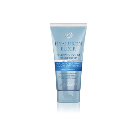 Liv-delano Hyaluron Elixir Гиалуроновый крем для лица ночной уход 50г