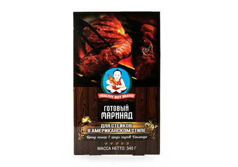 Маринад для стейков "Healthy Boy Brand" в американском стиле, 340г
