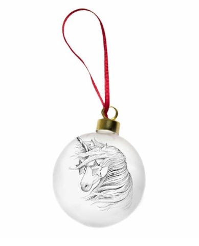 Шарик новогодний 8см Rory Dobner Sparks The Unicorn