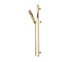 Remer 317S317SSBG Душевая стойка с ручным душем и шлангом Remer 317S317SSBG, золото брашированное фото