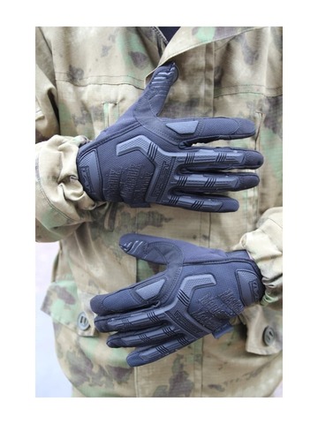 Перчатки тактические Mech M-Pact (черные) (А)