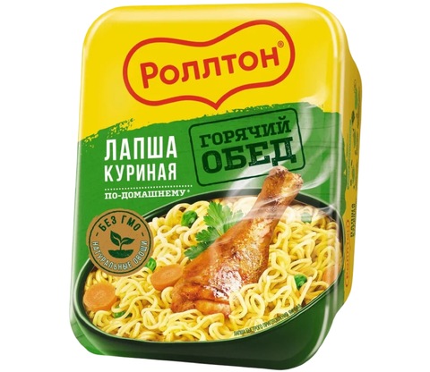 Лоток куриный лапша по-домашнему 90г Роллтон