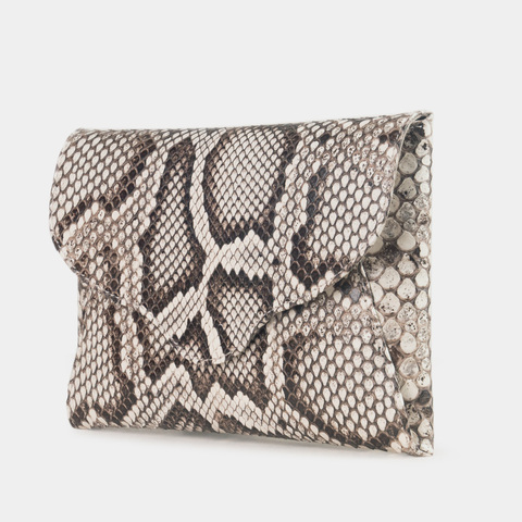 Женская сумка Florette из кожи питона натурального цвета