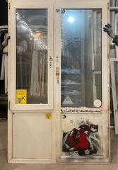 Дверь Пластиковая Б/У 224(в) х 141(ш) (Балконный блок)