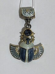 Скарабеи  (кулон  из серебра)