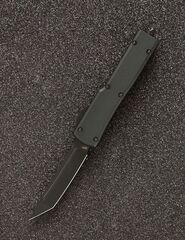 Автоматический складной нож SteelBro UTX-70 T/E Tanto Black 149-1BK (черный-черный) фронталка/выкидуха