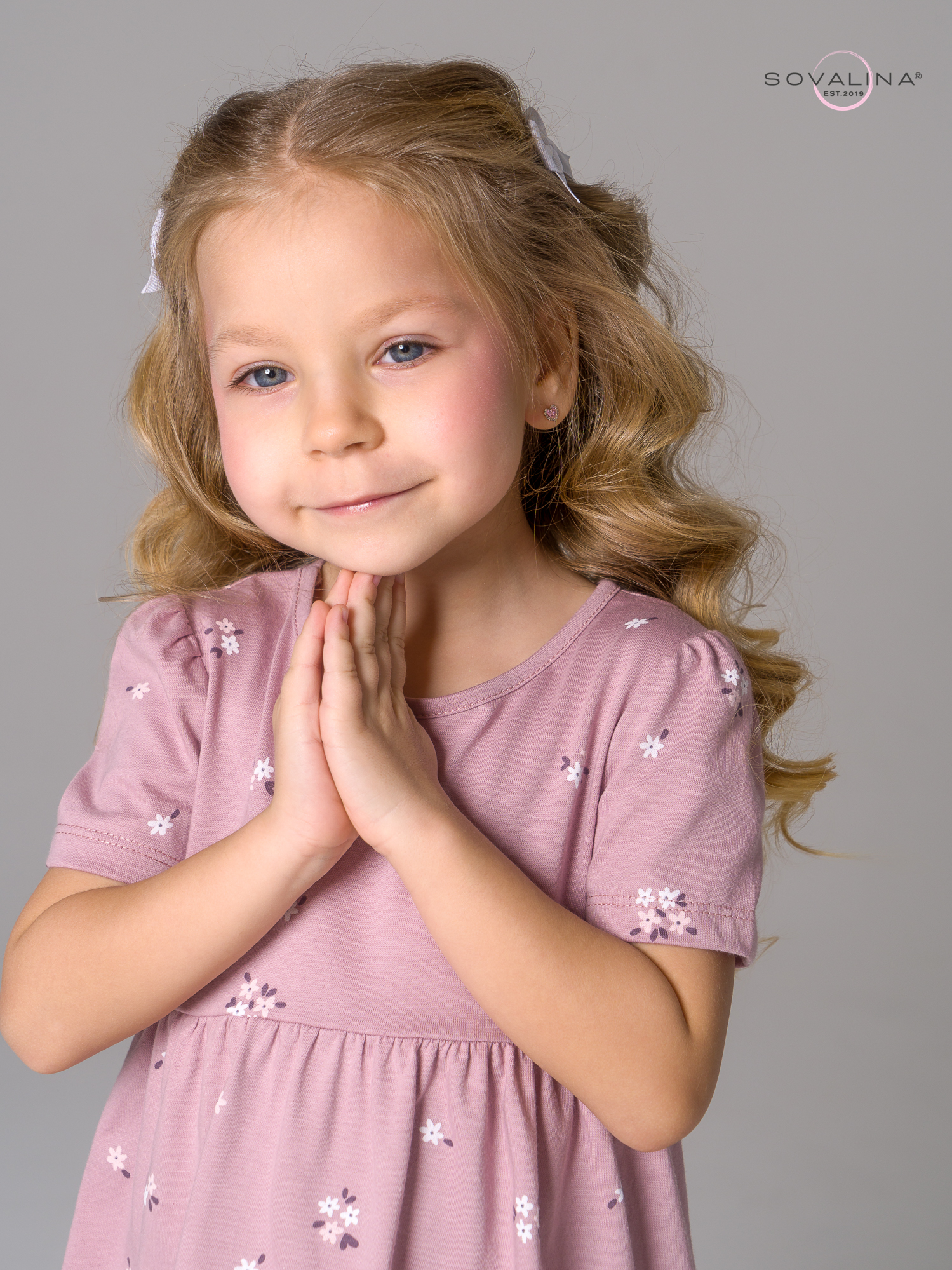 Платье Аленка к/р SG черничные незабудки