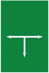 Табличка-указатель расположения подземных сетевых устройств, зеленый