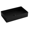 Ceramica Nova Element CN6070MB Раковина накладная прямоугольная, 60.1x36.1, цвет: чёрный