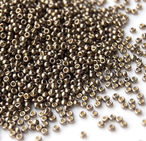 RR-4222 Бисер круглый Миюки 11/0 Олово гальванизированное /Miyuki round 11/0 Duracoat galvanized pewter