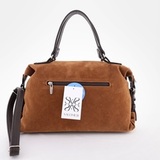 Сумка Саломея 110 эко-замша миндаль