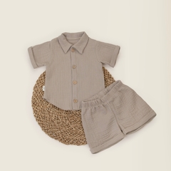 Комплект рубашка + шортики муслин