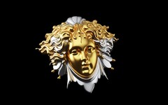 Силиконовый молд № 2031 Горгона мини