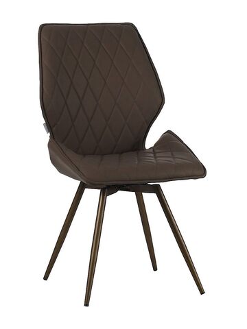 Стул LA ALTA OSTIN 180 экокожа бежевый, каркас круглый черный