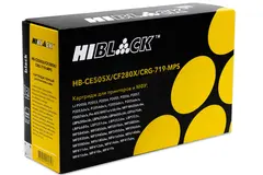 Картридж Hi-Black (HB-CE505X, CF280X, CRG-719-MPS) для HP LJ P2055, P2050, M401, M425, Can 719, 10K