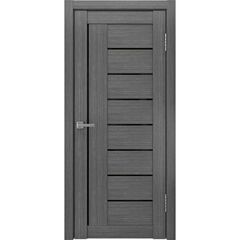 Купить Межкомнатная дверь экошпон Legend ЛУ-17 серый остеклённая