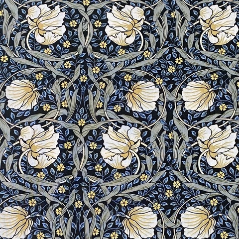 Pimpernel синий, Моррис, 100% хлопок Handmade Fabrics