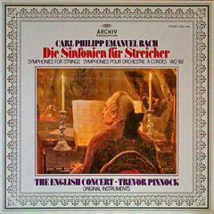 The English Concert, Trevor Pinnock / Carl Philipp Emanuel Bach: Die Sinfonien Für Streicher WQ 182 (LP)