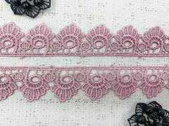 Кружево плетеное, ш. 3 см, чайная роза