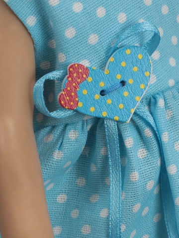 Платье с тесьмой - На кукле. Одежда для кукол, пупсов и мягких игрушек.