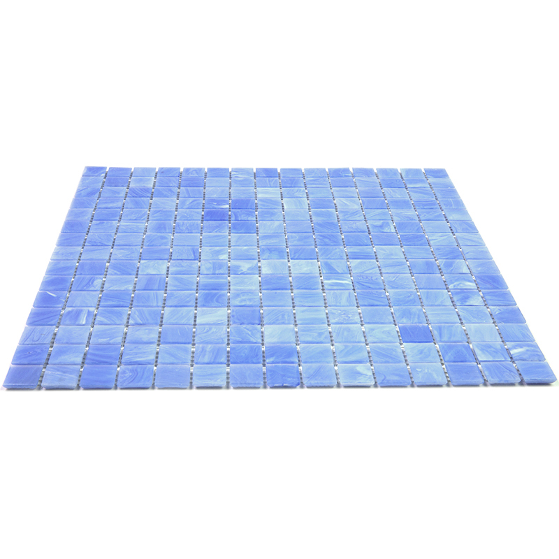 STB22 Мозаика одноцветная чип 20 стекло Alma Mono Color голубой светлый квадрат глянцевый