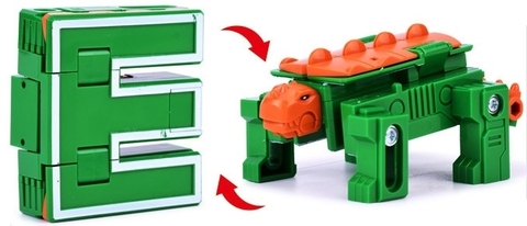 Аэробот: трансботы Lingvo Zoo 1 Toy (буквы английские E F G)