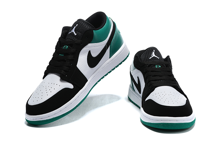 air jordan 1 low white black mystic green