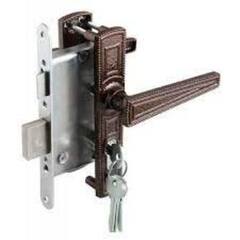 Замок врезной Зенит ЗВ4-3.03 ручка в комп цилиндровый бронзовый