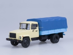 GAZ-33073 cargo taxi engine ZMZ-513 beige-blue AutoHistory 1:43