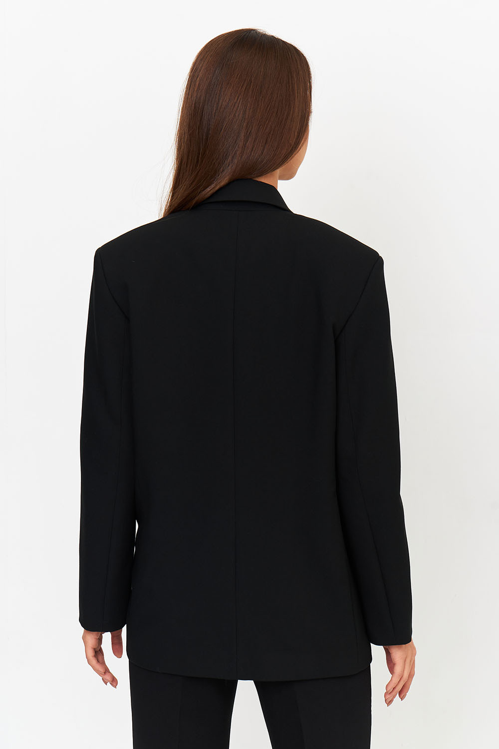

Пиджак двубортный черного цвета, Черный, Пиджак двубортный черного цвета