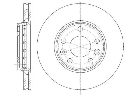 Диск тормозной вентилируемый G-brake  GR-21080