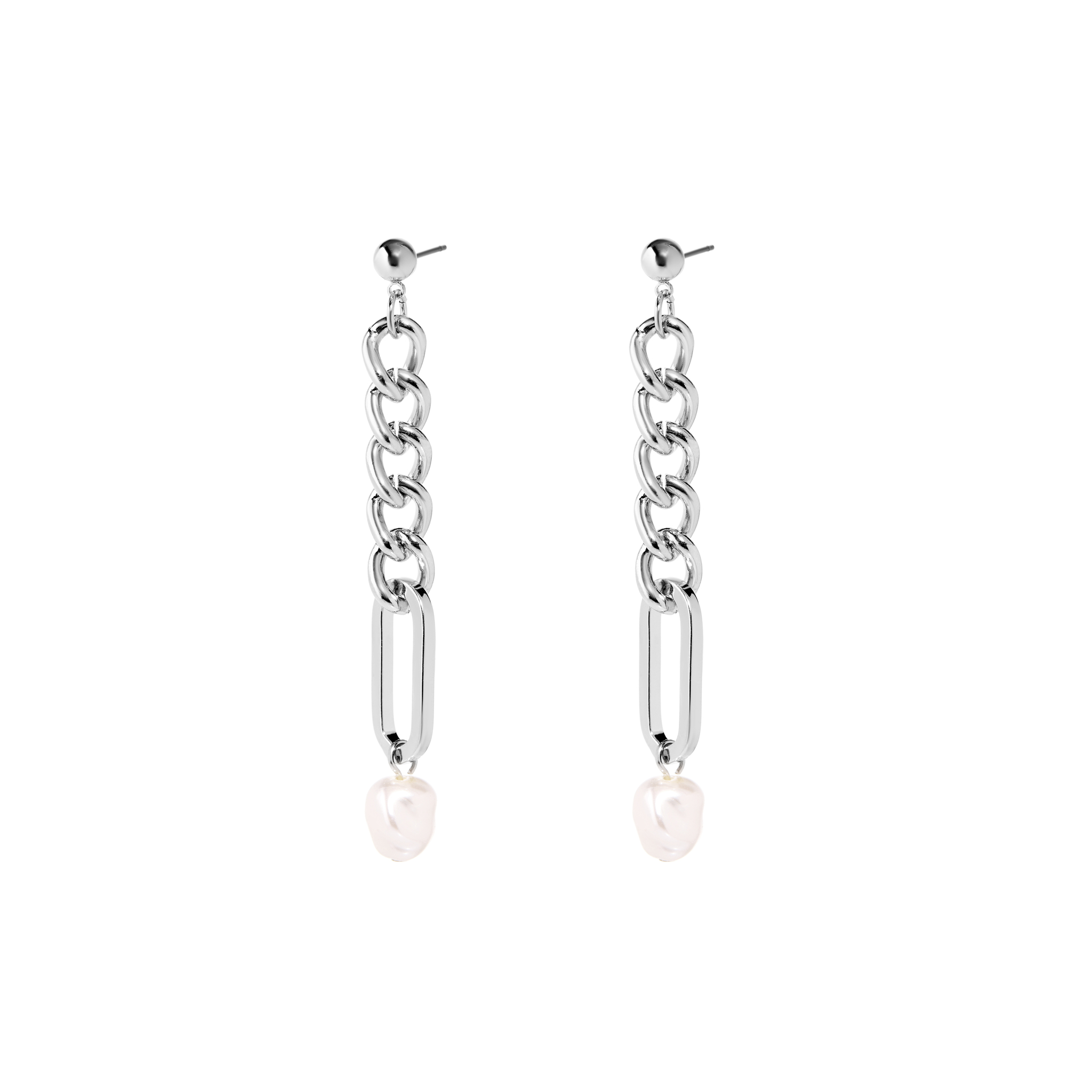

Серьги Silver Earrings Pearls On A Chain