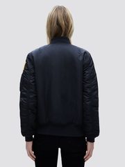 Бомбер Alpha Industries MA-1 NASA W Black (Черный)