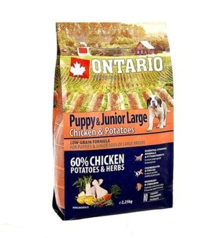 Купить Ontario Puppy & Junior Large Chicken & Potatoes для шенков