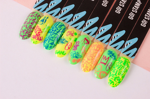 Пластина для стемпинга GO STAMP 046 Graffiti by @manicure._wow