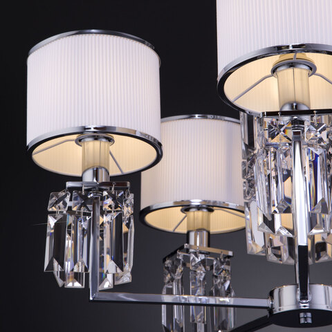 Подвесная люстра 10099/5 хром/прозрачный хрусталь Strotskis