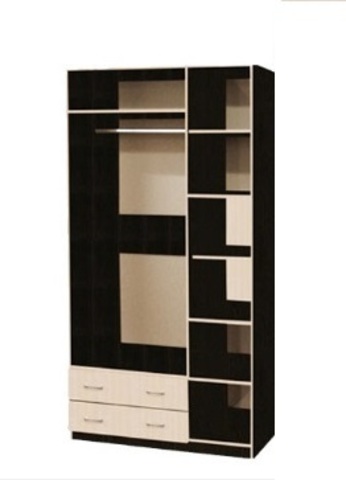 Шкаф 3-дверный с 2 малыми зеркалами МДФ (К)