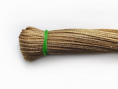 Сутаж полиэстер с люрексом 3мм золото