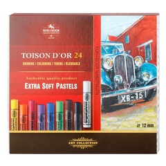 Пастель сухая художественная KOH-I-NOOR TOISON D`OR EXTRA SOFT 8554, 24 цвета